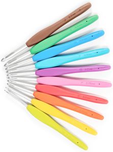 Clover Amour Crochet Hooks Set – Multicolor Ergonomic Handles