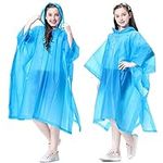 Rain Ponchos Raincoats for Kids, 2 