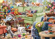 Ceaco - Kittens in The Living Room - 1000 Piece Jigsaw Puzzle