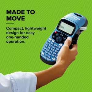Dymo LetraTag LT-100H Handheld Label Maker Starter Kit – Plastic, Paper & Clear Tape