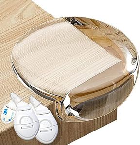 HAPPY CHLEA® 12 Protector de Esquinas Para Bebes y Niños, Protectores de Seguridad para Mesas y muebles, Tecnología"Cristal" + 2 Cerraduras de Seguridad y 6 piezas de Extra Adhesivo