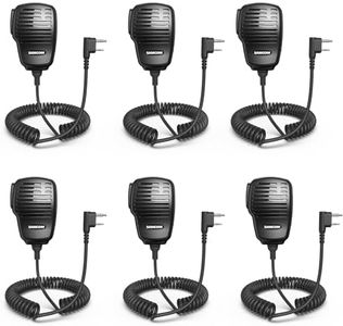SAMCOM IP67 Waterproof Speaker Mic for Two Way Radios,SCSP05 Heavy Duty Handheld Shoulder Mic with 3.5mm Earpiece Jack, 2 Pin K Head for FPCN30A Walkie Talkies