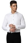 Louis Philippe Men's Classic Fit Shirt (LPSFMCLHU85748_Off White