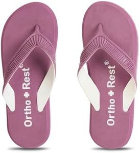 Ortho + Rest Doctor Slippers for Women Orthopedic Non Slip Lightweight Comfortable Flat Casual Stylish Dr Chappals and House Flip flops For Ladies and Girl’s