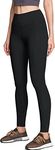 ATIKA Women's High Waist Yoga Pants with Side Pockets, Tummy Control Yoga Leggings, 4 Way Stretch Workout Running Tights YP714-BLK_Medium