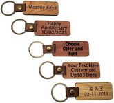 Custom Engraved Wooden Keychain, Pe