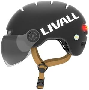 LIVALL L23 Smart Bike Helmet with LED Lights & Removable Visor, NTA8776 CPSC Certified, Bike Helmet with Fall Detection for Adults Men Women, Bicycle Helmet for Commuter E-Bike Scooter Skateboard