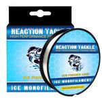 Reaction Tackle Ice Monofilament – Ice Fishing Mono Line, Tip-Up Line - Clear - 8LB / 1000yds