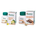 Himalaya Ashvagandha + Gokshura Combo | 60 Tablets each| For Stress relief | Improves Stamina and Vigor | General wellbeing