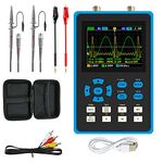 2 in 1 Handheld Digital Oscilloscope & DDS Signal Generator, 2 Channels 120Mhz Bandwidth 500MSa/s Sampling Rate, 2.8" LCD Backlight Display, Automatic Measurement