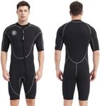 Lemorecn Wetsuits Mens Front Zip Ne