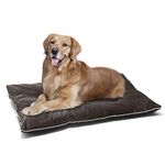 Petslover Bed Crate Mat Anti-Slip Kennel Pad Velvet Washable Dog Cozy Mattress for Dog & Cat Pets, Medium, Black