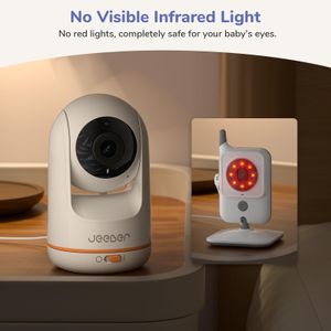 2K WiFi Video Baby Monitor with 2 Cameras – HD Wireless Surveillance