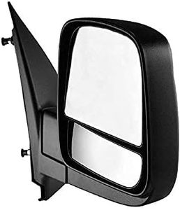 Dependable Direct Passenger Side Textured Side View Mirror for 08-14 Chevy Express & GMC Savana 1500, 08-17 Chevy Express 2500 3500, GMC Savana 2500 3500 - with Blind Spot Corner Glass - GM1321395