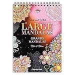 Mandala Adult Colouring Books by Colorya - A4 Size - Large Mandalas Colouring Book for Adults - Premium Quality Paper, No Medium Bleeding, One-Sided Printing