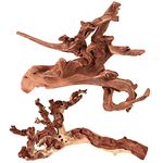 Natural Coral Large Driftwood for Aquarium Decor Reptile Decor, Assorted Driftwood Branch 9-14" 2 Pcs, Fish Tank Decoration