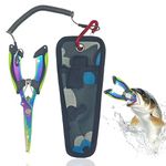 Proberos® Fishing Plier for Anglers, Stainless Steel Fishing Multi Tool with Lanyard, Storage Sheath & Carabiner, Split Ring Tool Hook Remover Fishing Line Cutter
