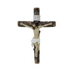 Jesus Crucifix Hanging Wooden Cross for Wall – 24cm | Christian Religious Decoration | Detailed Resin Jesus Figure with INRI Inscription | Traditional Catholic Wall Art for Home, Church, Chapel