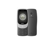 Nokia 3210 feature phone with 4G, 2.4" display, Retro design, 2MP camera, Dual SIM, Cloud Apps, 1450mAh battery, USB Type-C charging, Micro SD slot up to 32GB, Bluetooth 5.0 - Grunge Black