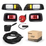 9.99WORLD MALL Golf Cart Light kit-12V Lihgt fit for EZGO TXT (1996 to 2013), Street Legal Light Kit Headlight Tail Light