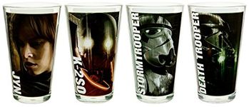 Zak Designs Drinkware Set - Rogue One: A Star Wars Story (Set of 4 glasses) (Rogue One/Multicolor)