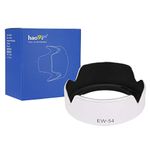 Haoge Bayonet Lens Hood for Canon EF-M 18-55mm f3.5-5.6 is STM Lens Replaces Canon EW-54 White