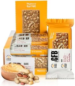 The GFB Peanut Butter Protein Bars - Gluten Free, Plant Based, Non GMO, Sustainably Made – Ridiculously Tasty, Healthy, Vegan, Nutrition Snack Protein Bars, 2.05 oz (12 Count)