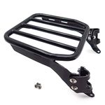 HTTMT- US-TGHD-BR-R007-BK2- Sport Luggage Rack Holdfast Upright Black Compatible With18-20 Softail Slim Street Bob Heritage Deluxe