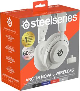 SteelSeries Arctis Nova 5 Wireless Gaming Headset – White