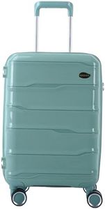 Maleta Desire Trolley Bag 20 inch | 55 cms TSA Lock | 8 Spinner Wheels | Lightweight | Suitcase | Luggage Bags for Travel (Cabin-Small, Mint Green)