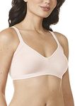 Warner's Women's Easy Does It Underarm-Smoothing with Seamless Stretch Wireless Lightly Lined Comfort Bra Rm3911a T-Shirt, Opaque, Rosewater, M