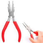 HASTHIP® 6" Jewelry Pliers - Carbon Steel Round Nose Needle Nose Pliers For 3-10mm Rings DIY Wire Looper Jewelry Bail Pliers Jewelry Making Tools, Rubberized Handle Comfort Grip