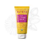 Alteya Organic Kids and Baby Balm 90 ml - USDA Certified Organic Award Winning Baby Skin Care Treatment with Bulgarian Rose Essential Oil - Healing and Protecting Sensitive Irritated Skin