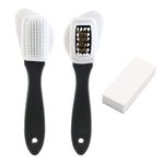 Suede Brush Kit, 4-Sided Suede Cleaning Brush with Eraser, Cleaner Brush for Boots, Shoes, Jackets, Furniture