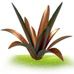 Metal Agave Plant Sculpture, Tequila Rustic Sculpture Agave Plant Metal Garden Ornament Garden Agave Art For Outdoor Yard Lawn Decor 13.78 Inch