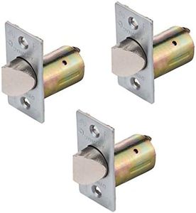 Dynasty Hardware 2-3/8" Backset Deadlatch for Augusta or Spartan Keyed Door Levers, Satin Chrome (3 Pack)