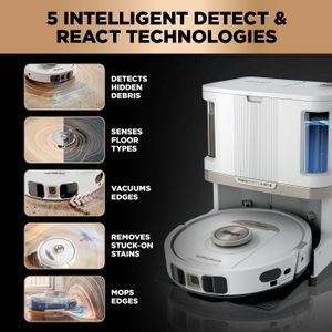 Shark PowerDetect Robot Vacuum Mop – White