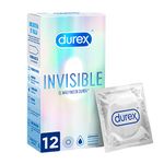 Durex Extra Lubricated Invisible Condoms - 12 Condoms