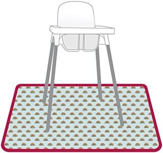 BapronBaby Eric Carle Rainbow Caterpillar Splash Mat - Waterproof Catch-All for Under High Chairs, Floors, Tables, Playtime or Arts & Crafts - Machine Washable - 45" x 45”