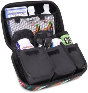 USA Gear Travel Medicine Organizer for Diabetic Supplies - Omnipod, Glucose Monitoring System, Syringes, Insulin Vials and Lancets - Compatible with ACCU-CHEK, Bayer Contour, TRUEtest - Southwest