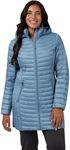 32 Degrees Women's 3/4 Ultra-Light Down Jacket| Slim Fit | Detachable Hood | Water Repellant, Citadel, XX-Large