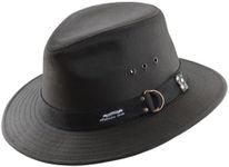 Panama Jack Men's Original Canvas Safari Sun Hat, UPF 50+ Sun Protection Cap, 2.5" Brim Black