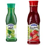 Mala's, Fruit Crush Green Apple 750ml, 1 Count & Strawberry Crush, 750 Millilitre