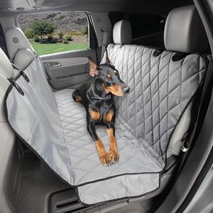 4Knines Dog Seat Cover with Hammock for Full Size Trucks and Large SUVs - Grey Extra Large - USA Based Company