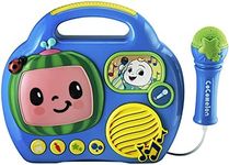 KIDdesigns Cocomelon My First Sing-Along Toddler Boombox with Built in Microphone