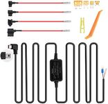 Dash Cam Hardwire Kit Car Dash Mirror Charger Power Cord 12V-24V to 5V Mini USB Hard Wire Kit Compatible with WOLFBOX G840S/G840H/ T10,AZDOME M550,AKASO DL12,PORMIDO PR996,CHICOM V21,Pyle