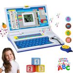 Ridhimani Educational Learning Laptop Computer Toy with Mouse, 20 Fun Activities, Learn Letters, Words, Games, Mathematics, Music, Logic, Memory Tool