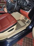 NEXTA PVC, Faux Leather, Nylon 7D Car Floor Mats Compatible with Honda Accord Hybrid Model : (2011-2022) (Beige)