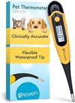 iProven Pet Thermometer (Termometro) for Accurate Fever Detection, Suitable for Cats/Dogs, Waterproof Pet Thermometer, Fast and Accurate Measurements in 20 Seconds - DT-K117