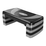 MAX STRENGTH Exercise Stepper for Home Fitness Workout 5 Height Level Adjustable 10cm 15cm 20cm 25cm 30cm Non-Slip Aerobic Step Platform Stepper Yoga Routines Training